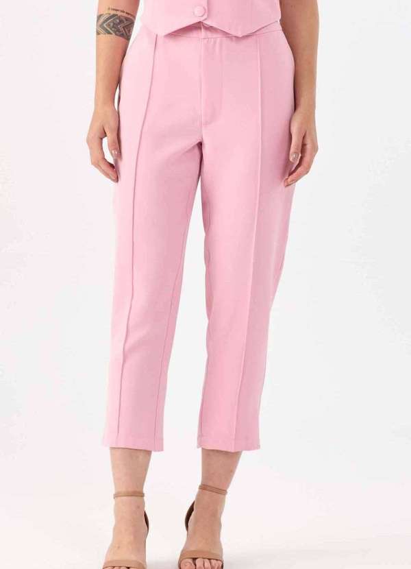 Pks - Calca Pks Alfaiataria Capri Rosa