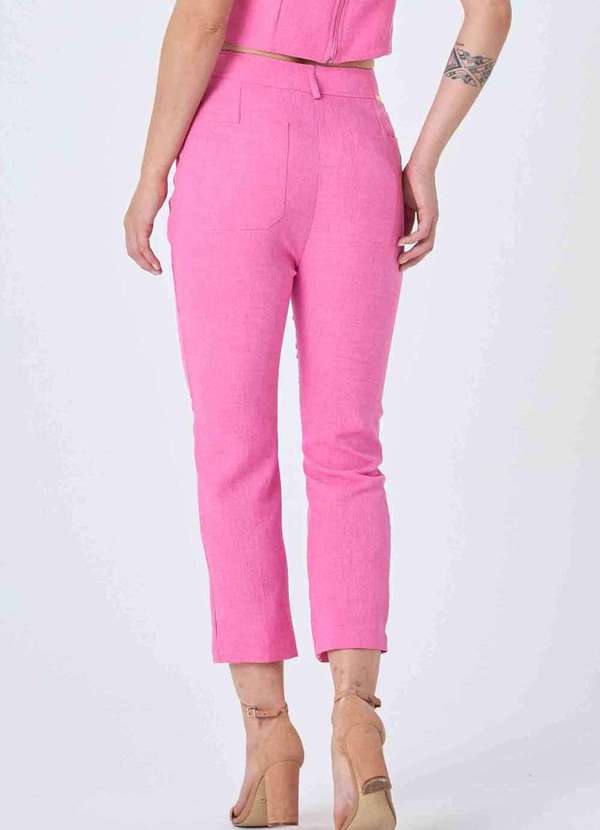 Pks - Calca Pks Alfaiataria Capri Rosa 2