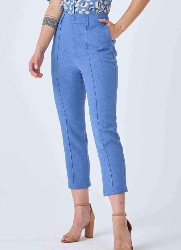 Pks - Calca Pks Alfaiataria Capri Azul