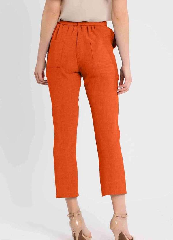 Pks - Calca Pks Alfaiataria com Cinto Laranja 2