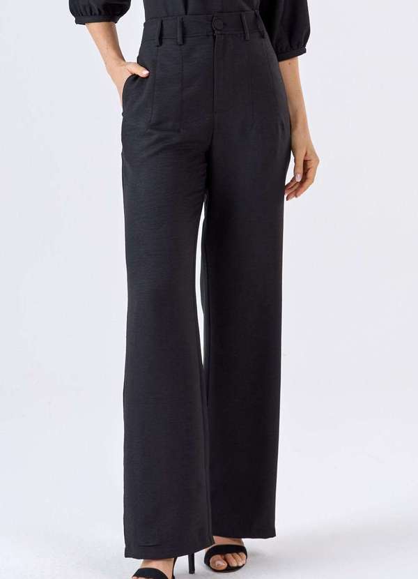 Pks - Calca Pks Alfaiataria com Pespontos Preto