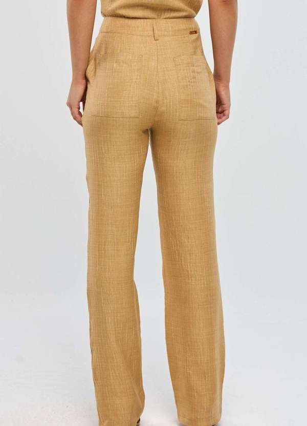 Pks - Calca Pks Alfaiataria Risca Bege 3