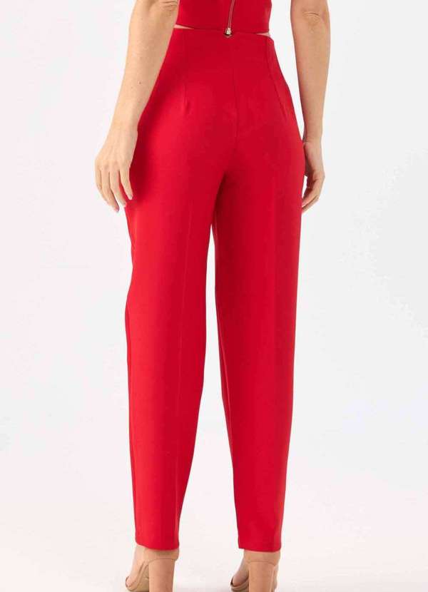 Pks - Calca Pks Alfaiataria Social Vermelho 2