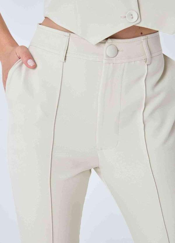 Pks - Calca Pks Alfaiataria Bege 3