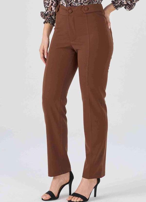 Crepe Feminina CalÃ§a De Crepe De Malha Calca Pks Malha Crepe