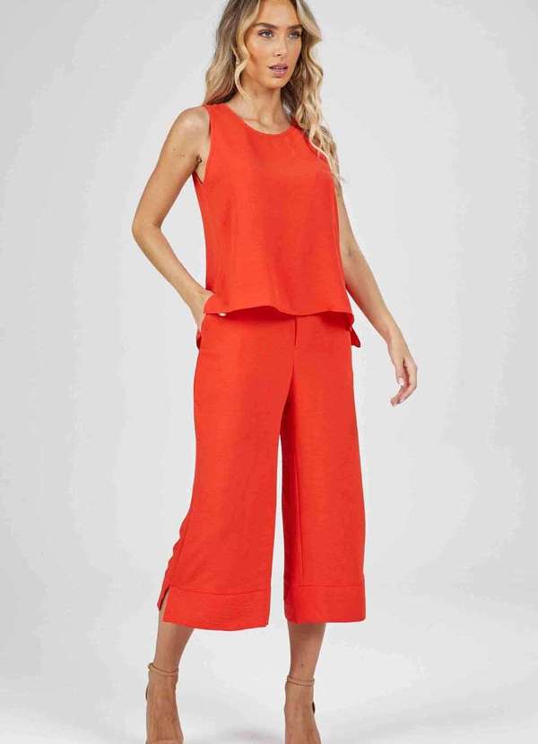 Pks - Calca Pks Pantacourt Social Laranja 3