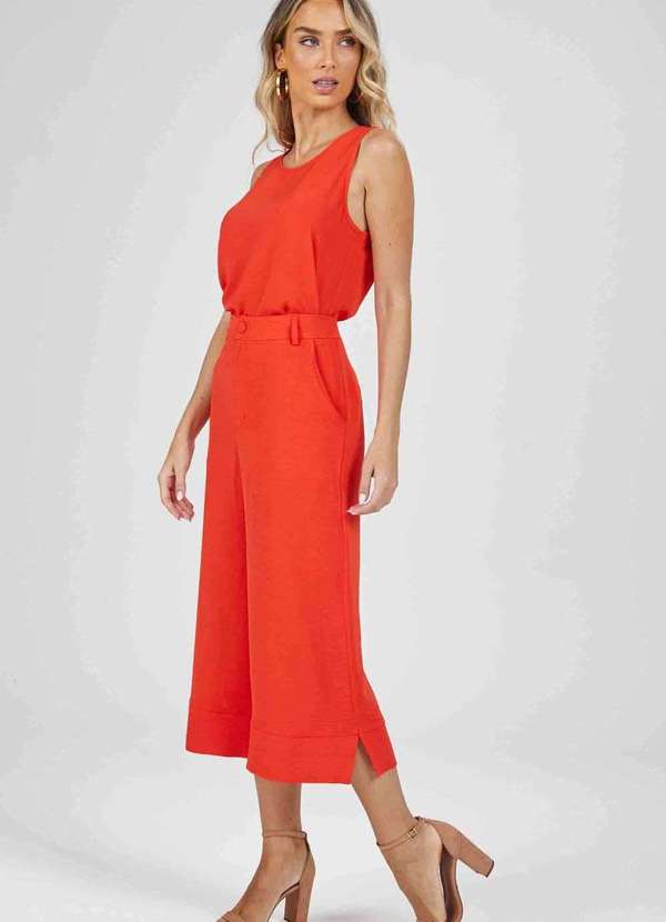 Pks - Calca Pks Pantacourt Social Laranja 2