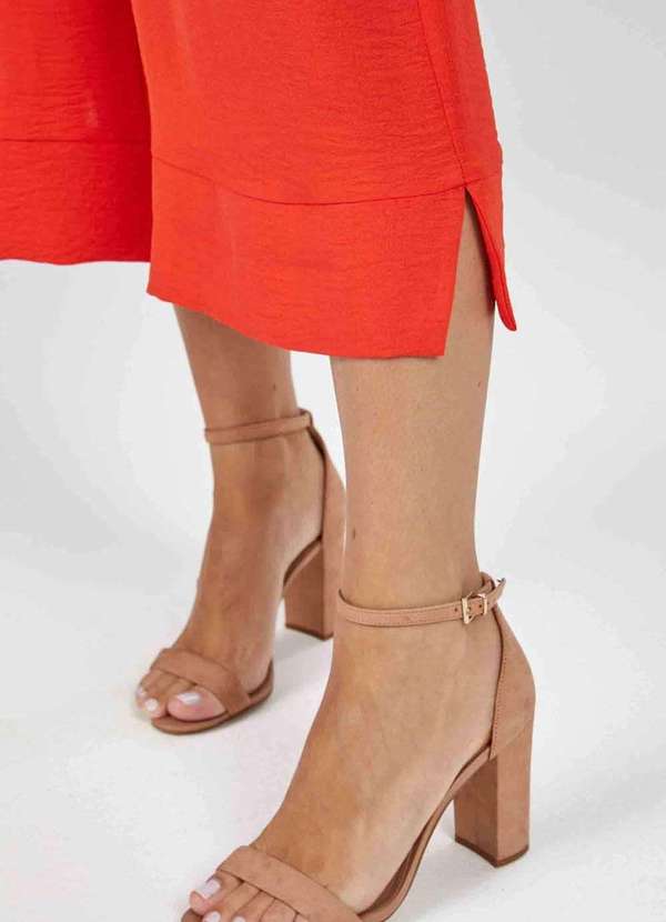 Pks - Calca Pks Pantacourt Social Laranja 1