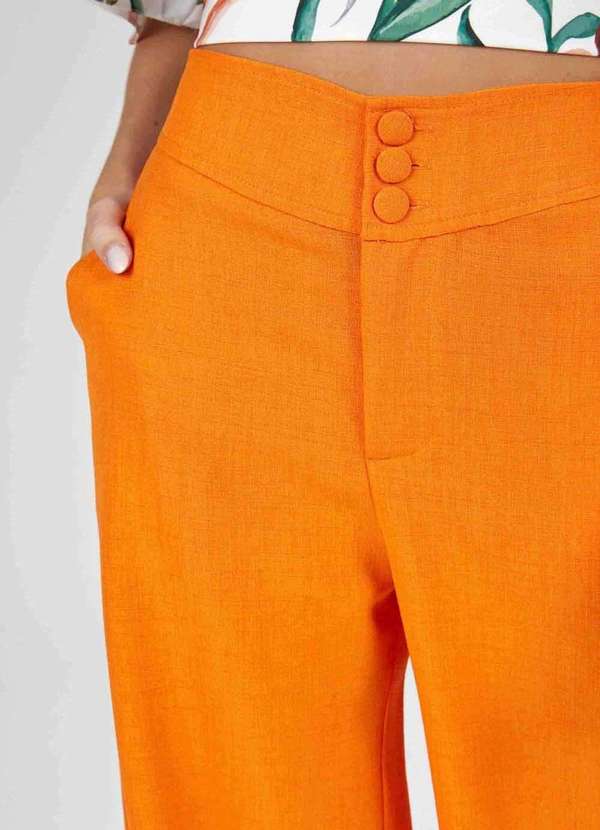 Pks - Calca Pks Pantacourt Laranja 3