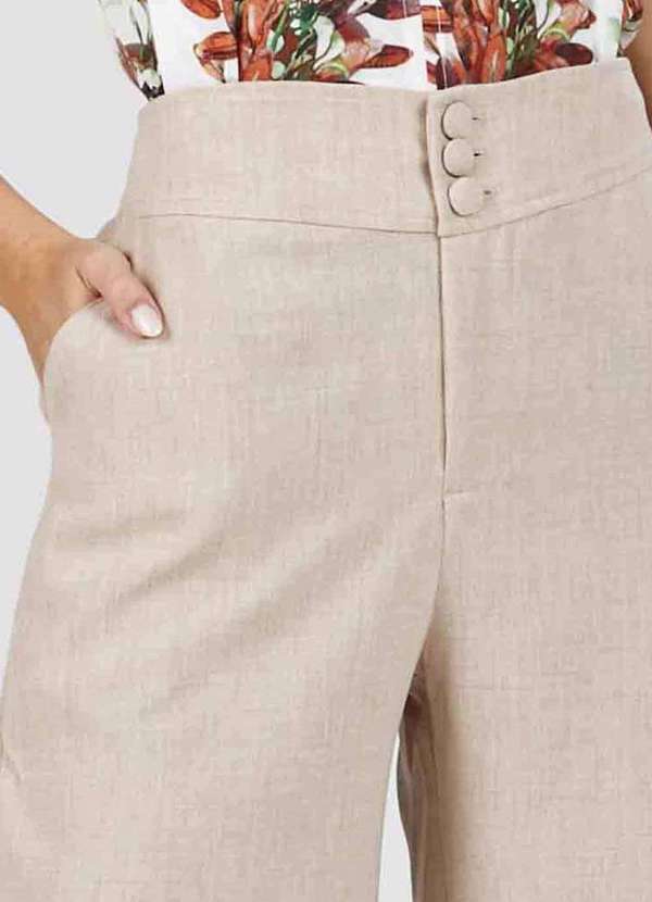 Pks - Calca Pks Pantacourt Bege 6