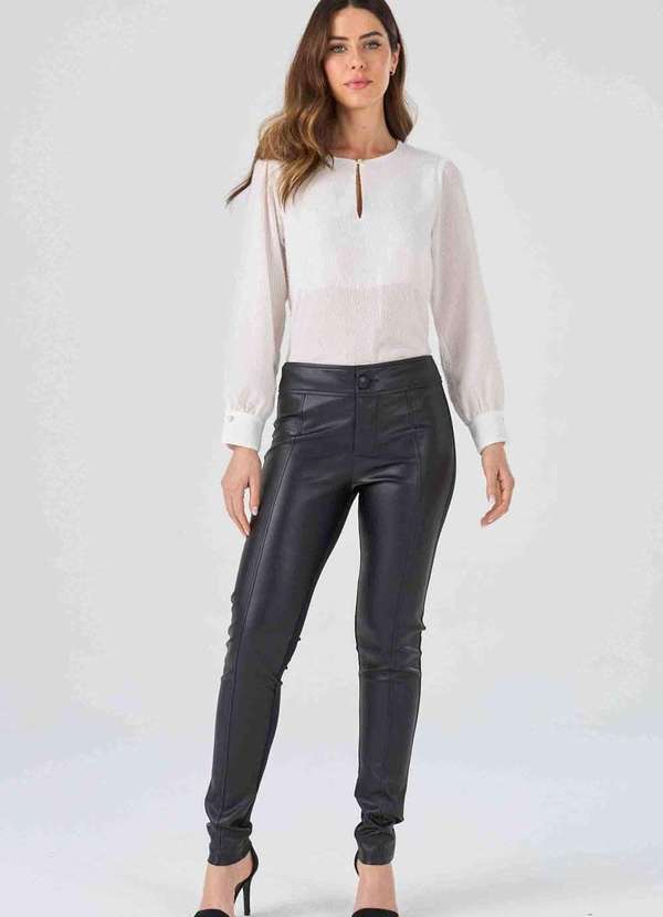 Pks - Calca Pks Skinny Costas Malha Preto 4