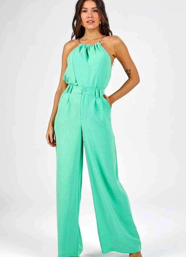 Pks - Calca Pks Wide Leg Verde 5