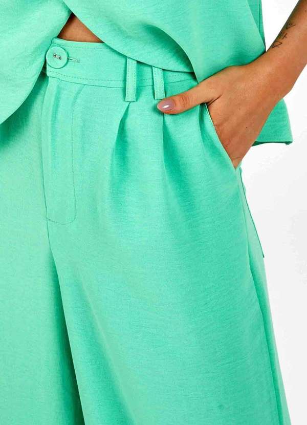 Pks - Calca Pks Wide Leg Verde 6