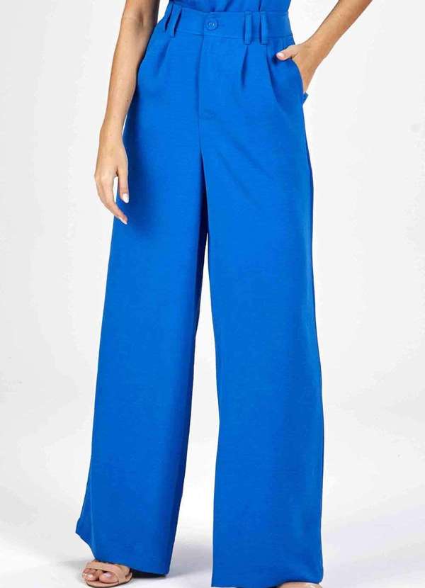 Pks - Calca Pks Wide Leg Azul