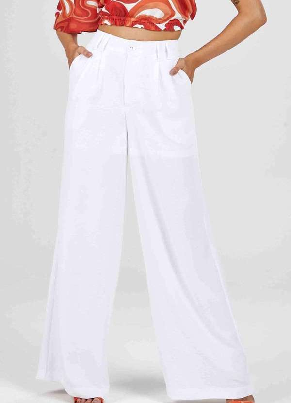 Pks - Calca Pks Wide Leg Branco