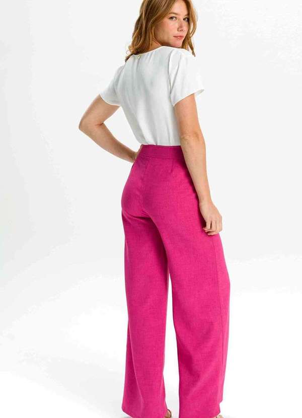 Pks - Calca Wide Leg Rosa 3
