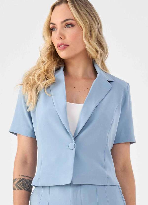 Pks - Blazer Pks Alfaiataria Azul