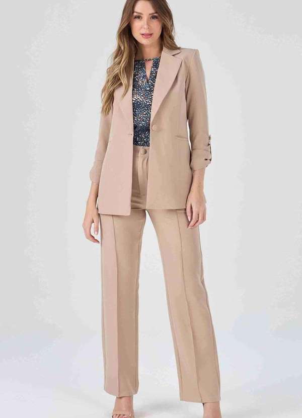 Pks - Blazer Pks Alfaiataria Social Bege 5