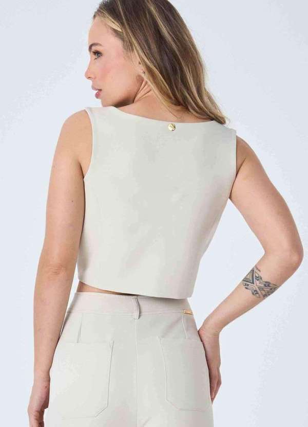 Pks - Colete Pks Alfaiataria Bege 2