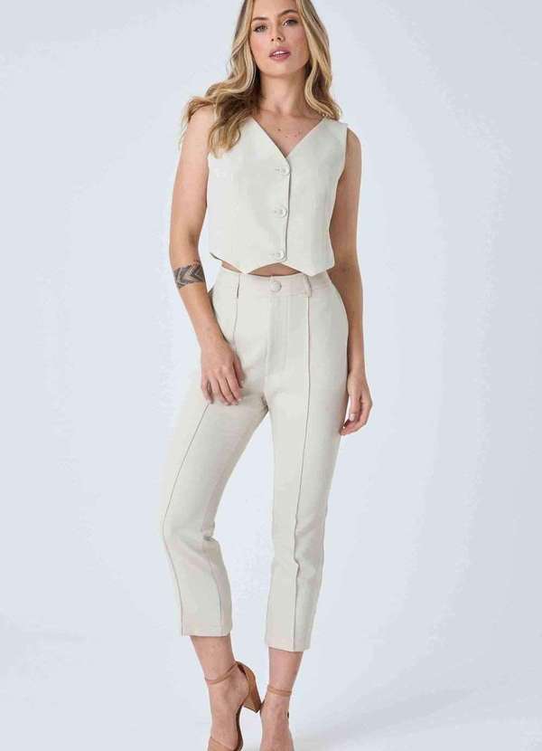 Pks - Colete Pks Alfaiataria Bege 4