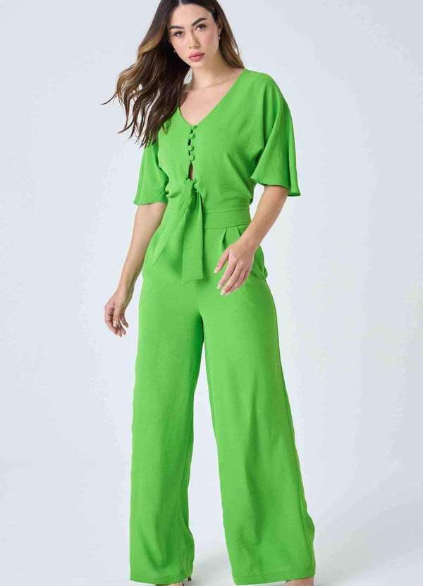 Pks - Macacao Longo Pks com Amarracao Verde 4