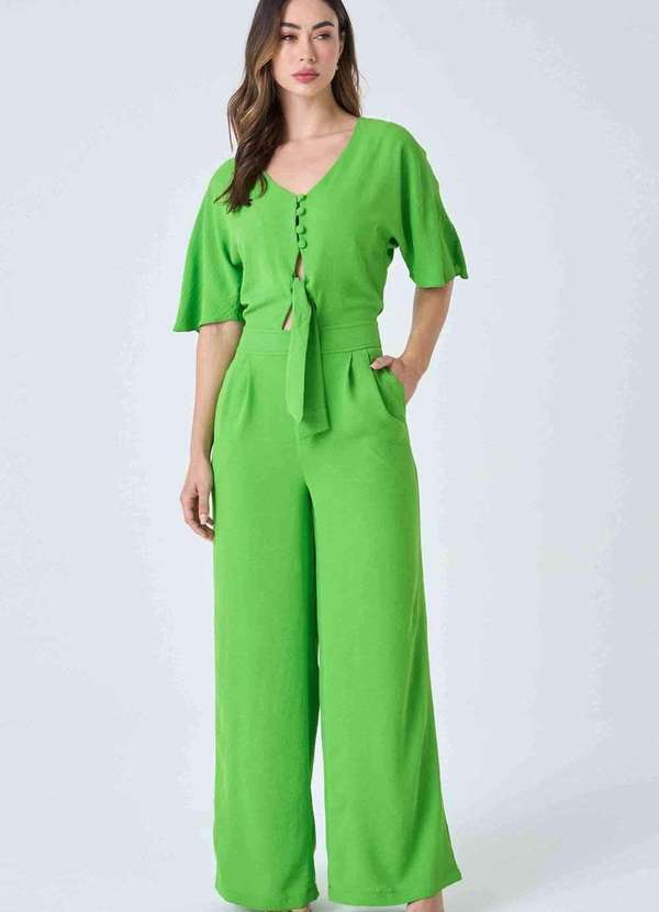 Pks - Macacao Longo Pks com Amarracao Verde 5