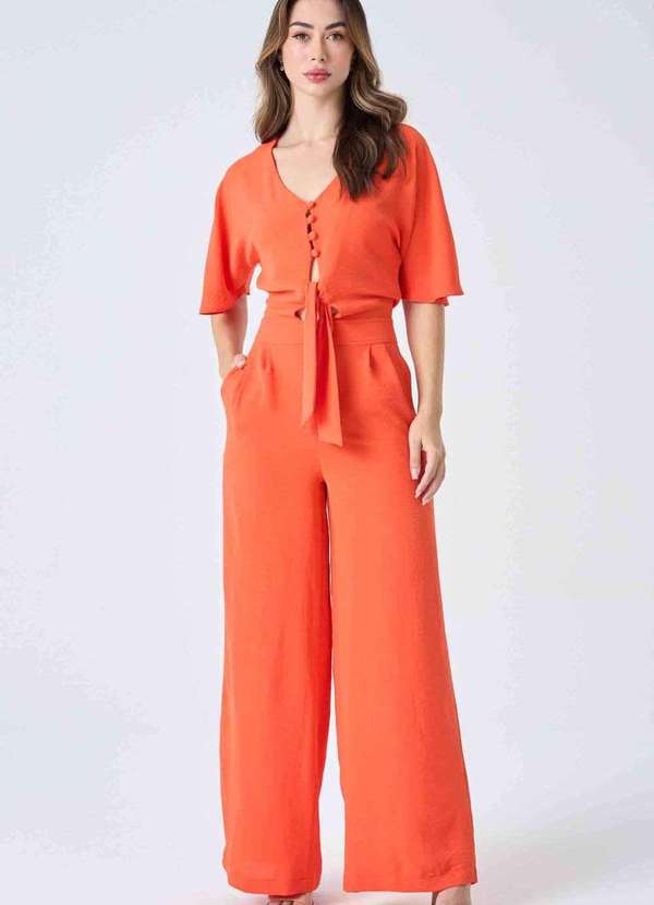 Pks - Macacao Longo Pks com Amarracao Laranja 4