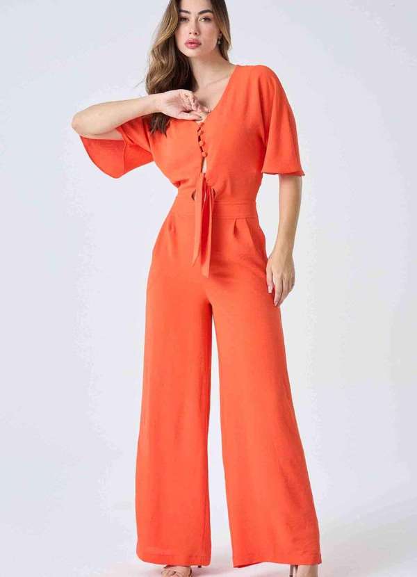 Pks - Macacao Longo Pks com Amarracao Laranja 5