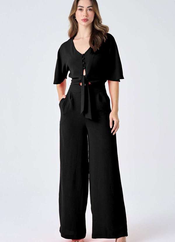 Pks - Macacao Longo Pks com Amarracao Preto 3