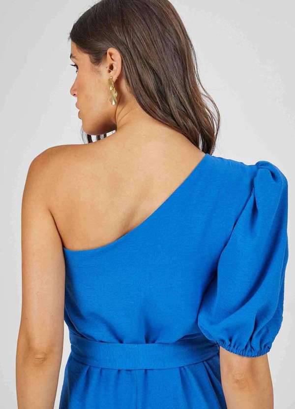 Pks - Macacao Longo Pks um Ombro So Azul 3