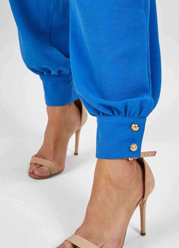 Pks - Macacao Longo Pks um Ombro So Azul 5