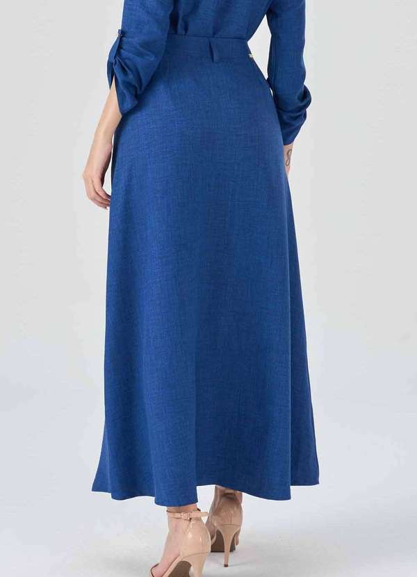 Pks - Saia Longa Pks Evase Azul Royal Azul 2