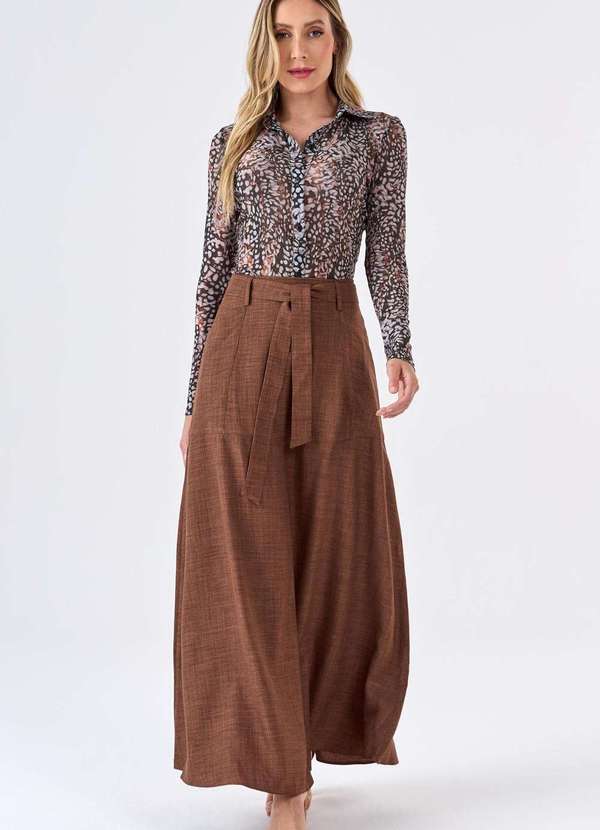 Pks - Saia Longa Pks Marrom 4