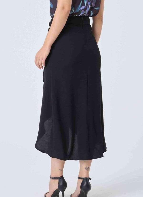 Pks - Saia Midi Pks Pareo Preto 2