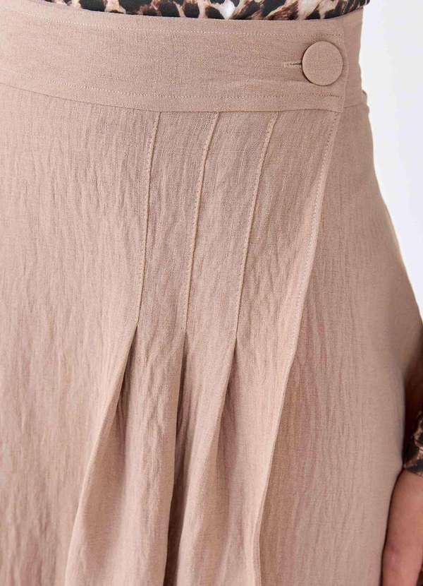 Pks - Saia Midi Pks Pareo Bege 3