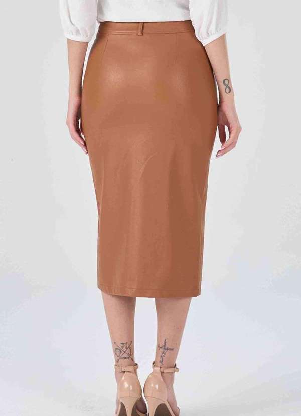 Pks - Saia Midi Pks Marrom 2