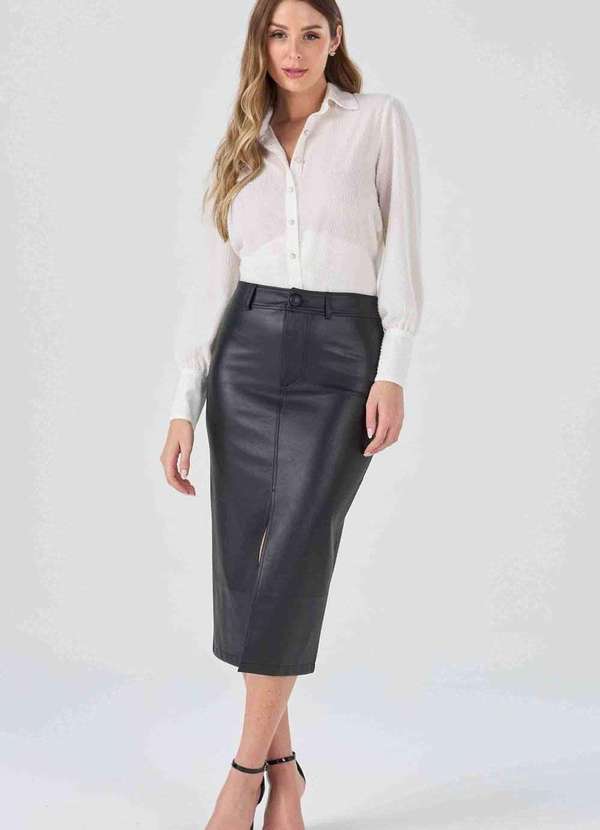 Pks - Saia Midi Pks Preto 6