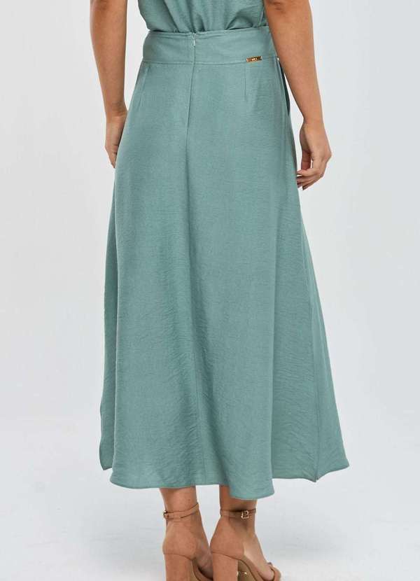 Pks - Saia Super Midi Pks Viscose Verde 2
