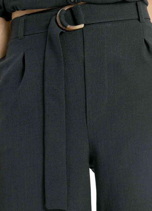 Pks - Bermuda Feminina Alfaiataria Preto 5