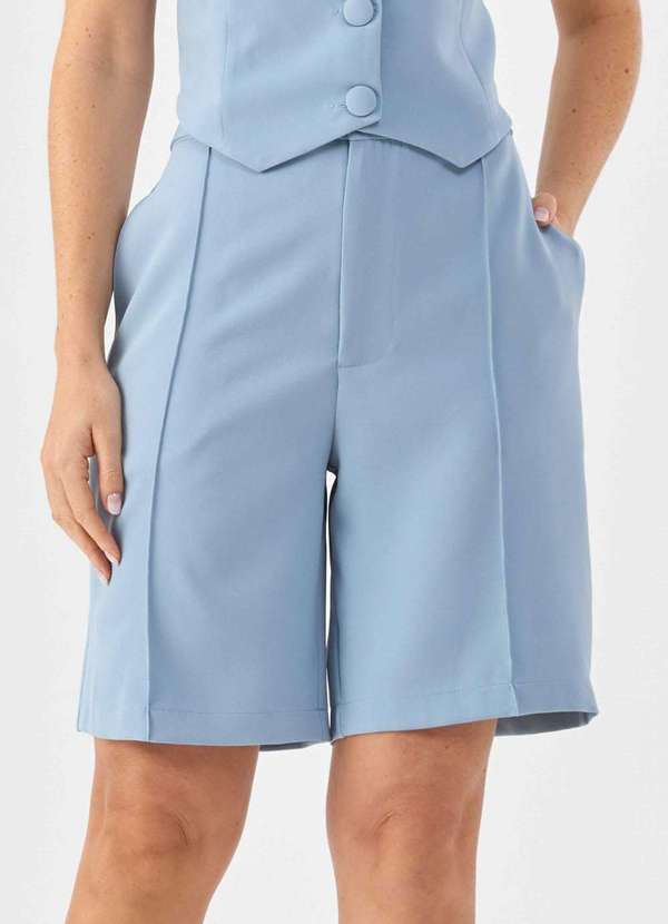 Pks - Bermuda Pks Alfaiataria Azul Claro Azul
