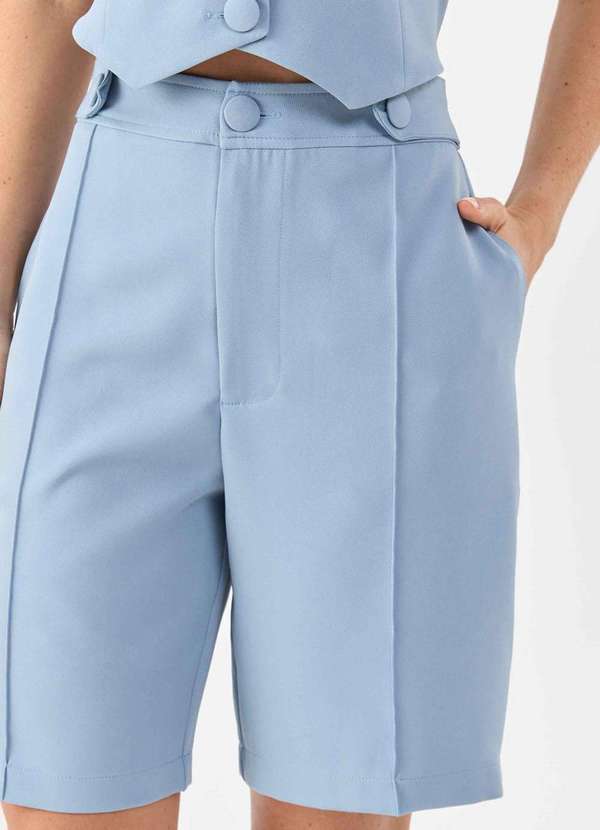 Pks - Bermuda Pks Alfaiataria Azul Claro Azul 3