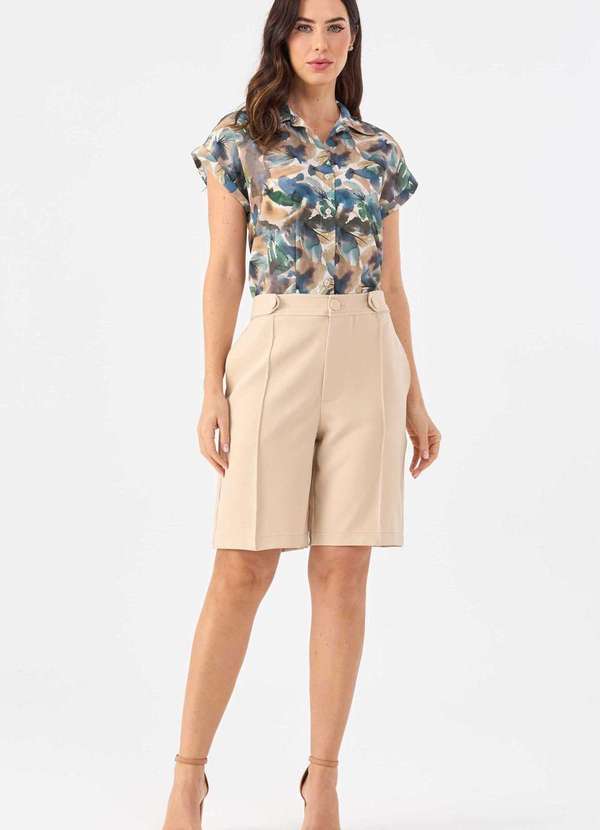 Pks - Bermuda Pks Alfaiataria Bege 5