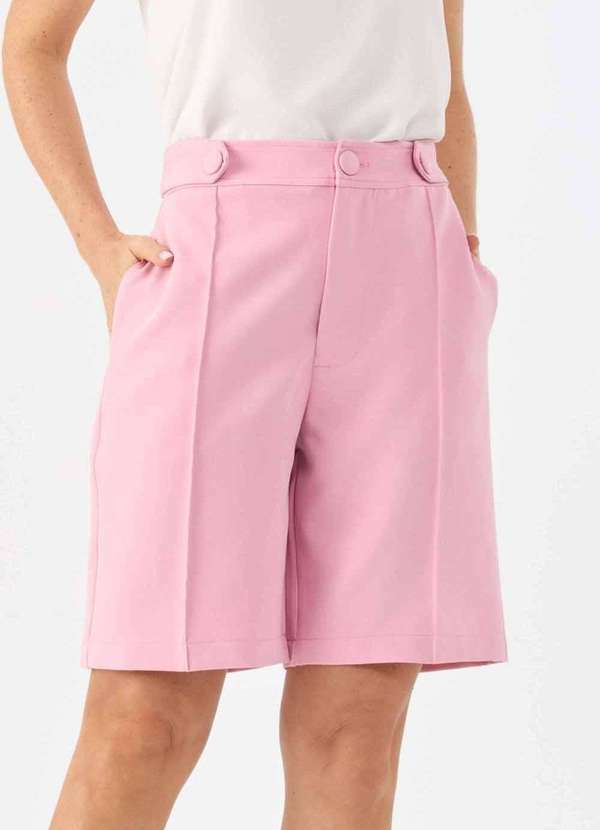 Pks - Bermuda Pks Alfaiataria Rosa