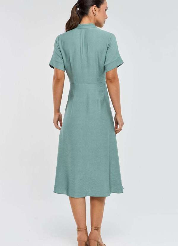 Pks - Vestido Chemise Midi Pks Verde 2