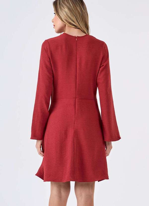 Pks - Vestido Curto Pks com Transpasse Lateral Marrom 2