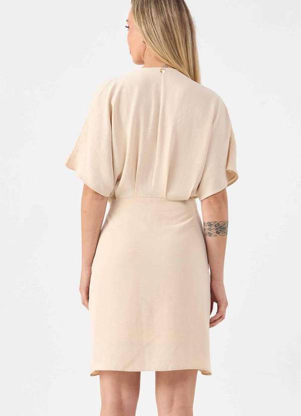Pks - Vestido Curto Pks Pareo Bege 2