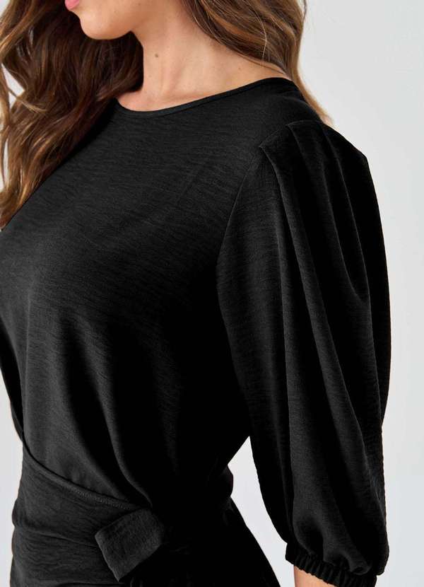 Pks - Vestido Curto Pks Pareo Preto 3