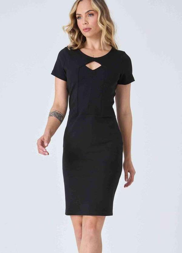 Pks - Vestido Curto Pks Social Preto