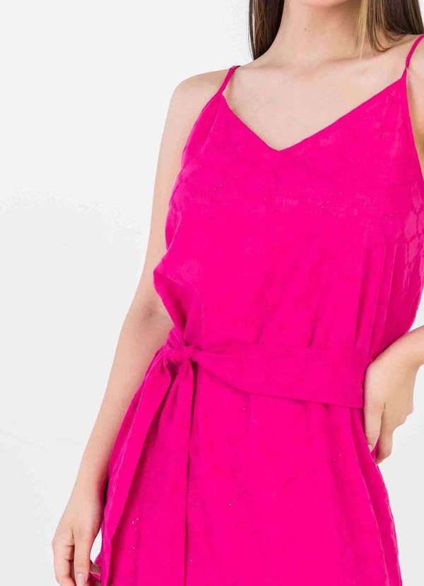 Pks - Vestido Longo Laise Algodao Rosa 2