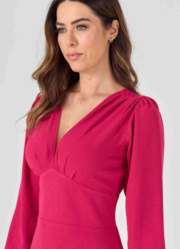 Pks - Vestido Longo Pks com Fenda Rosa Pink Rosa 3
